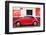 ¡Viva Mexico! Collection - Red VW Beetle Car and American Graffiti-Philippe Hugonnard-Framed Photographic Print