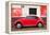 ¡Viva Mexico! Collection - Red VW Beetle Car and American Graffiti-Philippe Hugonnard-Framed Premier Image Canvas