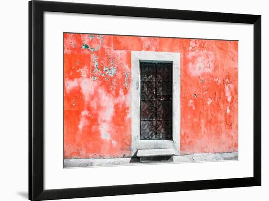 ¡Viva Mexico! Collection - Red Wall of Silence-Philippe Hugonnard-Framed Photographic Print