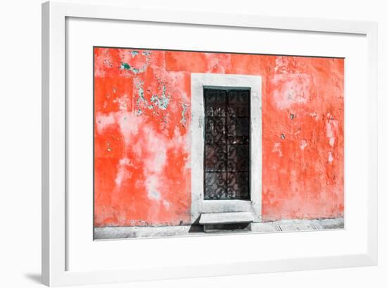 ¡Viva Mexico! Collection - Red Wall of Silence-Philippe Hugonnard-Framed Photographic Print