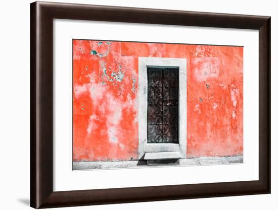 ¡Viva Mexico! Collection - Red Wall of Silence-Philippe Hugonnard-Framed Photographic Print