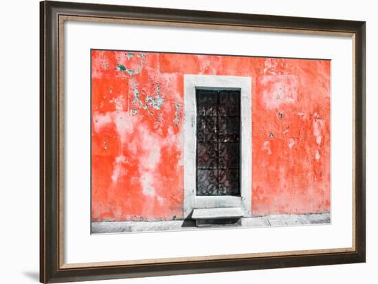 ¡Viva Mexico! Collection - Red Wall of Silence-Philippe Hugonnard-Framed Photographic Print