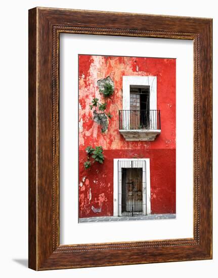 ¡Viva Mexico! Collection - Red Wall-Philippe Hugonnard-Framed Photographic Print