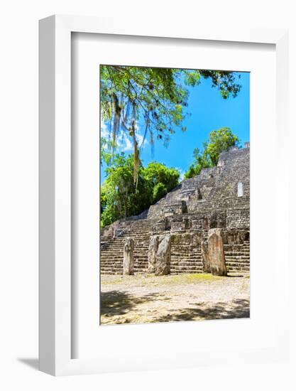 ¡Viva Mexico! Collection - Ruins of the ancient Mayan city of Calakmul II-Philippe Hugonnard-Framed Photographic Print