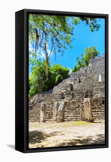 ¡Viva Mexico! Collection - Ruins of the ancient Mayan city of Calakmul II-Philippe Hugonnard-Framed Premier Image Canvas