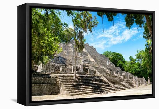 ¡Viva Mexico! Collection - Ruins of the ancient Mayan city of Calakmul III-Philippe Hugonnard-Framed Premier Image Canvas