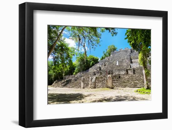 ¡Viva Mexico! Collection - Ruins of the ancient Mayan city of Calakmul-Philippe Hugonnard-Framed Photographic Print