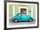 ?Viva Mexico! Collection - The Turquoise VW Beetle Car with Lime Green Street Wall-Philippe Hugonnard-Framed Photographic Print