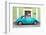 ?Viva Mexico! Collection - The Turquoise VW Beetle Car with Lime Green Street Wall-Philippe Hugonnard-Framed Photographic Print