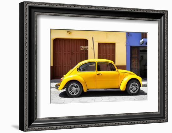 ¡Viva Mexico! Collection - The Yellow Beetle Car-Philippe Hugonnard-Framed Photographic Print