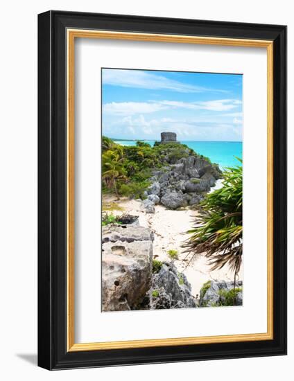 ¡Viva Mexico! Collection - Tulum Ruins along Caribbean Coastline II-Philippe Hugonnard-Framed Photographic Print