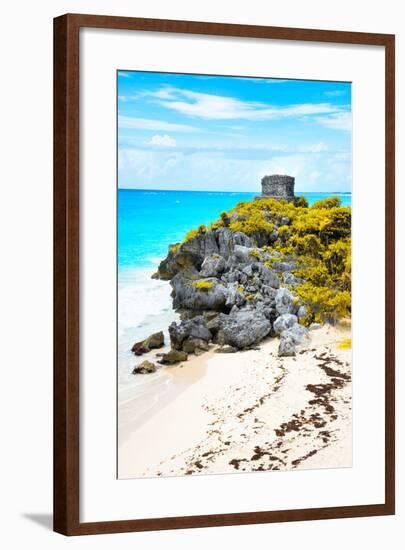 ¡Viva Mexico! Collection - Tulum Ruins along Caribbean Coastline IX-Philippe Hugonnard-Framed Photographic Print