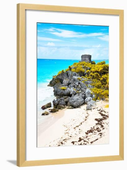 ¡Viva Mexico! Collection - Tulum Ruins along Caribbean Coastline IX-Philippe Hugonnard-Framed Photographic Print