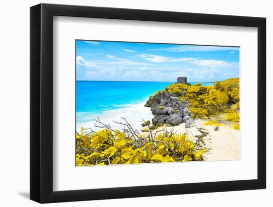 ¡Viva Mexico! Collection - Tulum Ruins along Caribbean Coastline V-Philippe Hugonnard-Framed Photographic Print