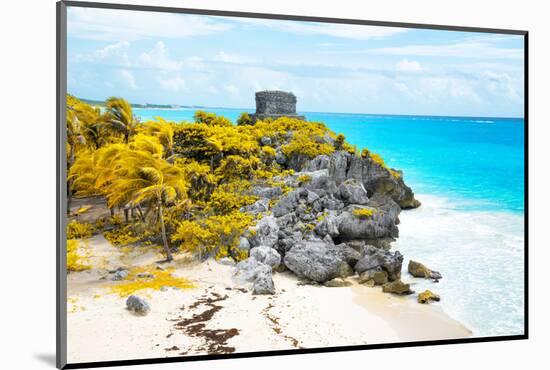 ¡Viva Mexico! Collection - Tulum Ruins along Caribbean Coastline VII-Philippe Hugonnard-Mounted Photographic Print