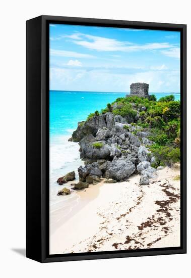 ¡Viva Mexico! Collection - Tulum Ruins along Caribbean Coastline VIII-Philippe Hugonnard-Framed Premier Image Canvas