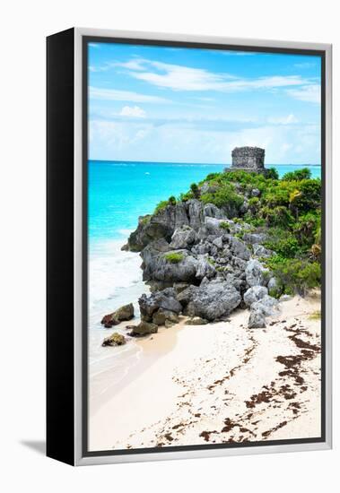 ¡Viva Mexico! Collection - Tulum Ruins along Caribbean Coastline VIII-Philippe Hugonnard-Framed Premier Image Canvas