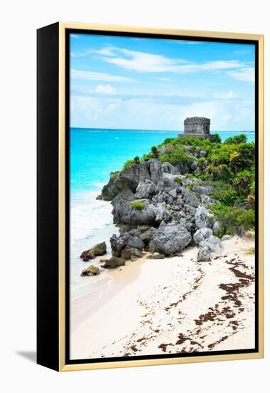 ¡Viva Mexico! Collection - Tulum Ruins along Caribbean Coastline VIII-Philippe Hugonnard-Framed Premier Image Canvas