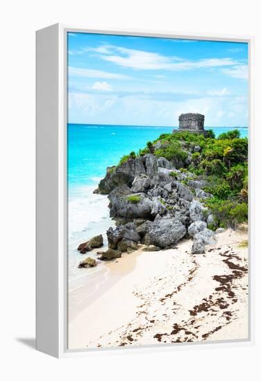 ¡Viva Mexico! Collection - Tulum Ruins along Caribbean Coastline VIII-Philippe Hugonnard-Framed Premier Image Canvas