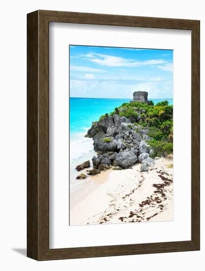 ¡Viva Mexico! Collection - Tulum Ruins along Caribbean Coastline VIII-Philippe Hugonnard-Framed Photographic Print
