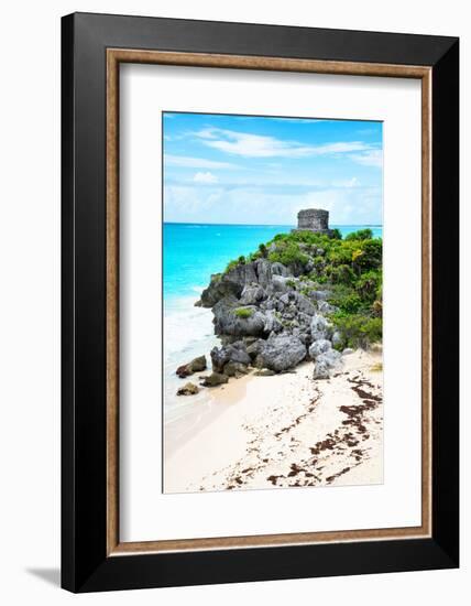 ¡Viva Mexico! Collection - Tulum Ruins along Caribbean Coastline VIII-Philippe Hugonnard-Framed Photographic Print