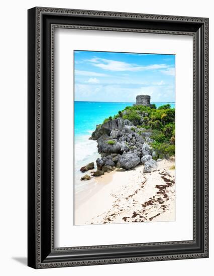 ¡Viva Mexico! Collection - Tulum Ruins along Caribbean Coastline VIII-Philippe Hugonnard-Framed Photographic Print