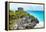 ¡Viva Mexico! Collection - Tulum Ruins along Caribbean Coastline - Yucatan-Philippe Hugonnard-Framed Premier Image Canvas