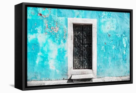 ¡Viva Mexico! Collection - Turquoise Wall of Silence-Philippe Hugonnard-Framed Premier Image Canvas