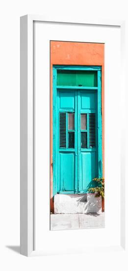 ¡Viva Mexico! Collection - Turquoise Window and Coral Wall-Philippe Hugonnard-Framed Photographic Print