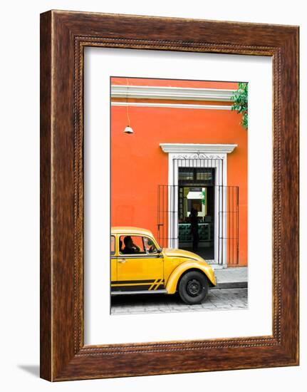 ¡Viva Mexico! Collection - Volkswagen Beetle Car - Orange & Gold-Philippe Hugonnard-Framed Photographic Print