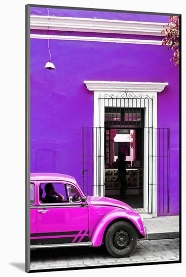 ¡Viva Mexico! Collection - Volkswagen Beetle Car - Purple & Deep Pink-Philippe Hugonnard-Mounted Photographic Print