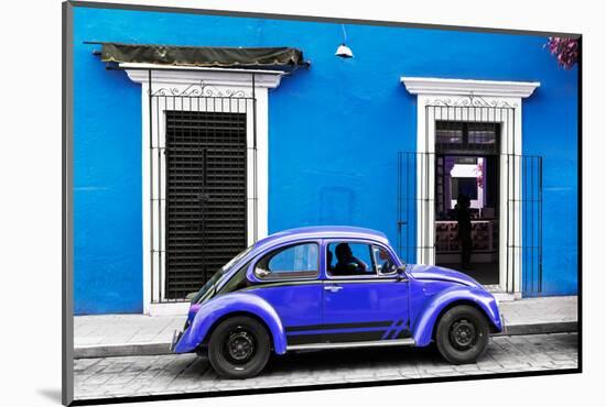 ¡Viva Mexico! Collection - VW Beetle - Blue & Purple-Philippe Hugonnard-Mounted Photographic Print