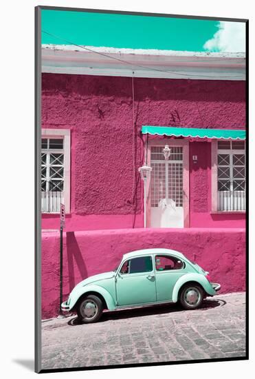 ¡Viva Mexico! Collection - VW Beetle Car and Deep pink Wall-Philippe Hugonnard-Mounted Photographic Print