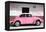 ¡Viva Mexico! Collection - VW Beetle Car and Light Pink Graffiti-Philippe Hugonnard-Framed Premier Image Canvas