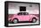 ¡Viva Mexico! Collection - VW Beetle Car and Light Pink Graffiti-Philippe Hugonnard-Framed Premier Image Canvas