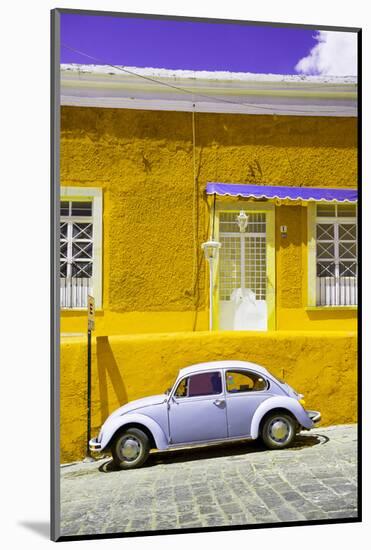 ¡Viva Mexico! Collection - VW Beetle Car and Yellow Wall-Philippe Hugonnard-Mounted Photographic Print