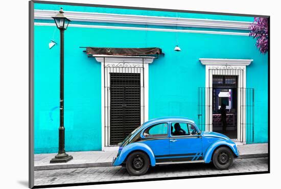 ¡Viva Mexico! Collection - VW Beetle Car - Turquoise & Blue-Philippe Hugonnard-Mounted Photographic Print