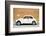 ¡Viva Mexico! Collection - White VW Beetle Car and Caramel Street Wall-Philippe Hugonnard-Framed Photographic Print