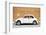 ¡Viva Mexico! Collection - White VW Beetle Car and Caramel Street Wall-Philippe Hugonnard-Framed Photographic Print