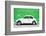 ?Viva Mexico! Collection - White VW Beetle Car and Green Street Wall-Philippe Hugonnard-Framed Photographic Print