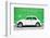 ?Viva Mexico! Collection - White VW Beetle Car and Green Street Wall-Philippe Hugonnard-Framed Photographic Print