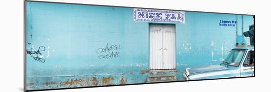 ¡Viva Mexico! Panoramic Collection - "5 de febrero" Blue Wall-Philippe Hugonnard-Mounted Photographic Print