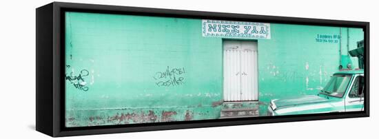 ¡Viva Mexico! Panoramic Collection - "5 de febrero" Coral Green Wall-Philippe Hugonnard-Framed Premier Image Canvas