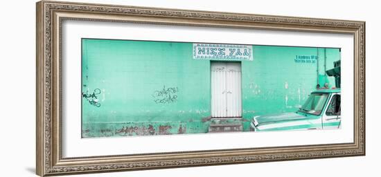 ¡Viva Mexico! Panoramic Collection - "5 de febrero" Coral Green Wall-Philippe Hugonnard-Framed Photographic Print