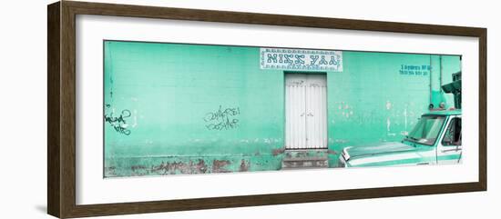 ¡Viva Mexico! Panoramic Collection - "5 de febrero" Coral Green Wall-Philippe Hugonnard-Framed Photographic Print