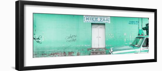 ¡Viva Mexico! Panoramic Collection - "5 de febrero" Coral Green Wall-Philippe Hugonnard-Framed Photographic Print