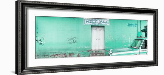 ¡Viva Mexico! Panoramic Collection - "5 de febrero" Coral Green Wall-Philippe Hugonnard-Framed Photographic Print