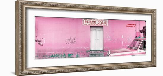 ¡Viva Mexico! Panoramic Collection - "5 de febrero" Light Pink Wall-Philippe Hugonnard-Framed Photographic Print