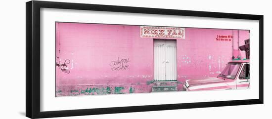 ¡Viva Mexico! Panoramic Collection - "5 de febrero" Light Pink Wall-Philippe Hugonnard-Framed Photographic Print