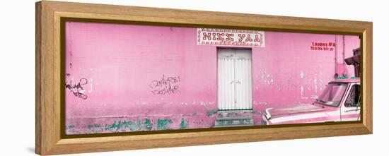 ¡Viva Mexico! Panoramic Collection - "5 de febrero" Light Pink Wall-Philippe Hugonnard-Framed Premier Image Canvas